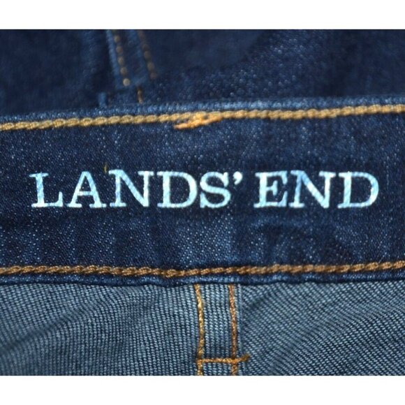 Lands' End Ladies Plus 20W Blue Jeans Fit 2 Boot Leg Stretch Denim Casual - Picture 7 of 10